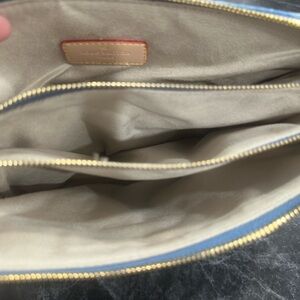 Cute Beige and Blue Handbag